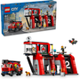 Quartel Com Caminhão Dos Bombeiros Lego City