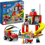 Quartel e Caminhão dos Bombeiros Lego City