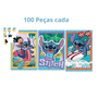 Quebra Cabeça 3 Cenas 300 Peças Disney Stitch Xalingo 