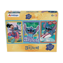Quebra Cabeça 3 Cenas 300 Peças Disney Stitch Xalingo 