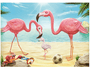 Quebra Cabeça Flamingos Grow