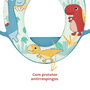 Redutor de Assento com Alça Dinossauro Infantil Buba