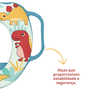 Redutor de Assento com Alça Dinossauro Infantil Buba