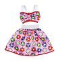Roupa Barbie Conjunto Top Saia Floral Mattel