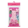 Roupa Barbie Vestido Branco e Rosa e Acessórios Mattel