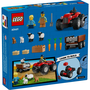 Trator Agrícola Vermelho com Reboque e Ovelhas Lego City
