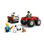 Trator Agrícola Vermelho com Reboque e Ovelhas Lego City
