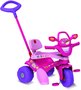 Triciclo Tonkinha Passeio e Pedal Rosa 3 em 1 Bandeirantes