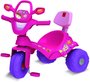 Triciclo Tonkinha Passeio e Pedal Rosa 3 em 1 Bandeirantes