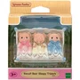 Trigêmeos Urso Biscoito Dorminhocos Sylvanian Families Epoch 