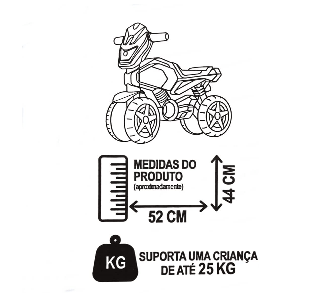 Motoca de Equilíbrio Vermelho - Bandeirante