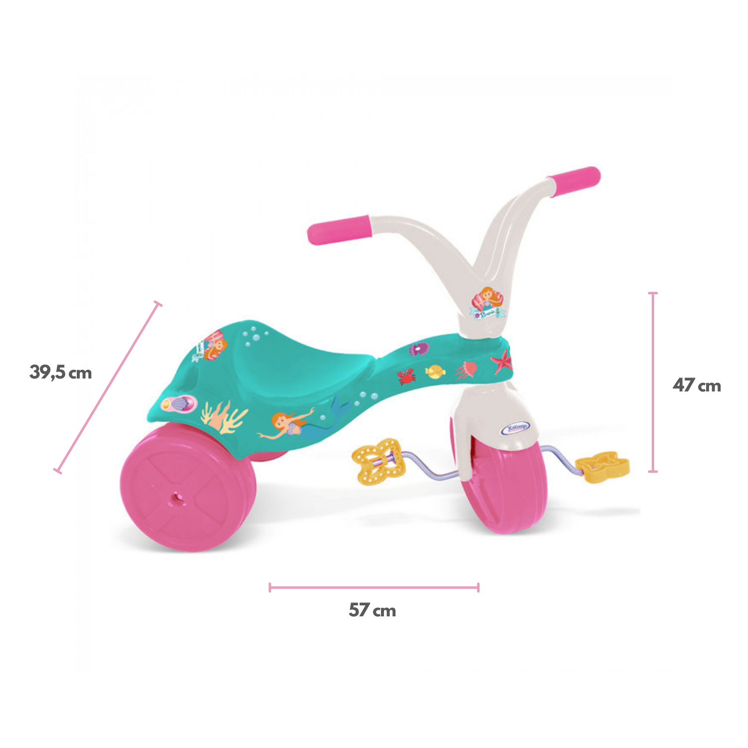 Triciclo Infantil Reclinável com Capota Velobaby Bandeirante - Faz a Boa!