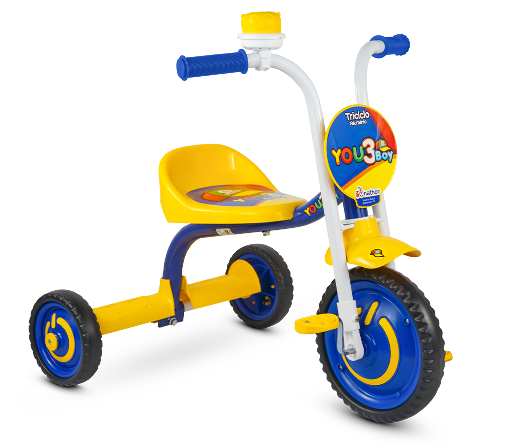 Triciclo Infantil Bandeirante Velobaby com Buzina Azul