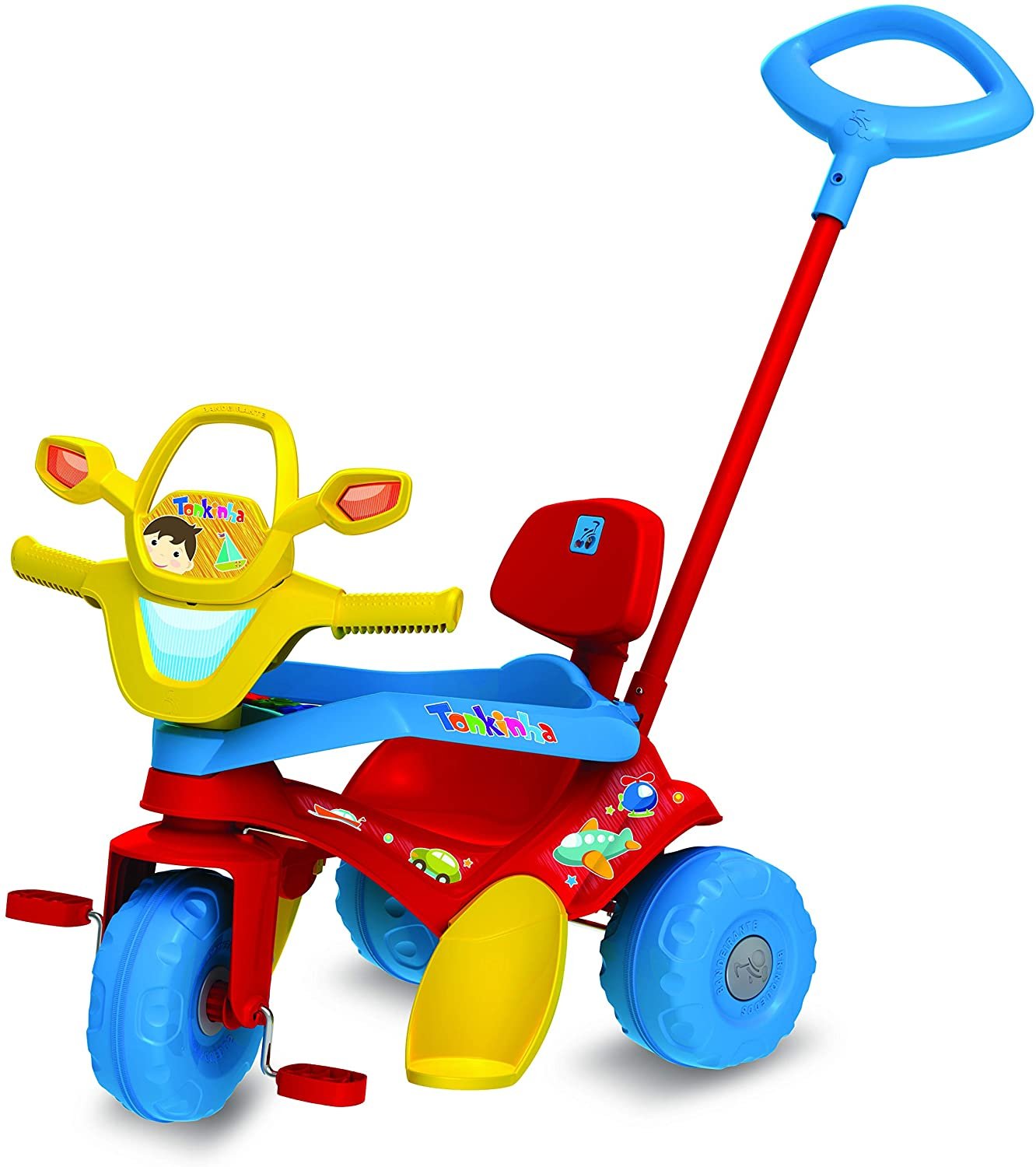 Triciclo Infantil Bandeirante Smart Comfort 3 em 1 Pedal e Passeio