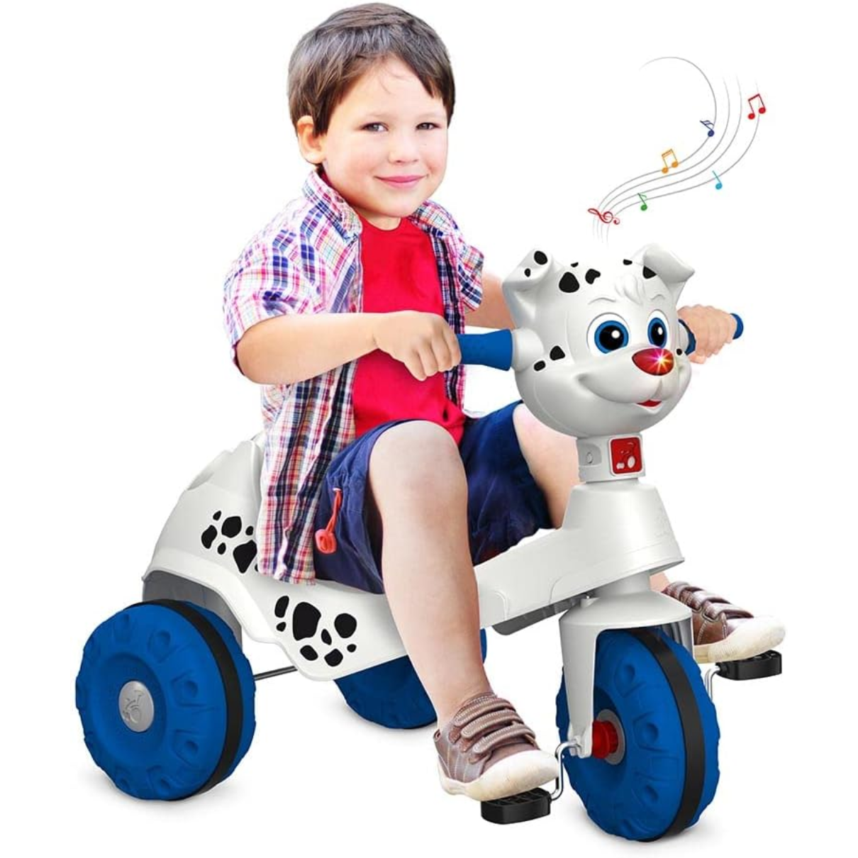 Triciclo Infantil Bandeirante Velobaby Reclinável - 2 em 1 - Pedal e  Passeio com Aro - Azul Claro