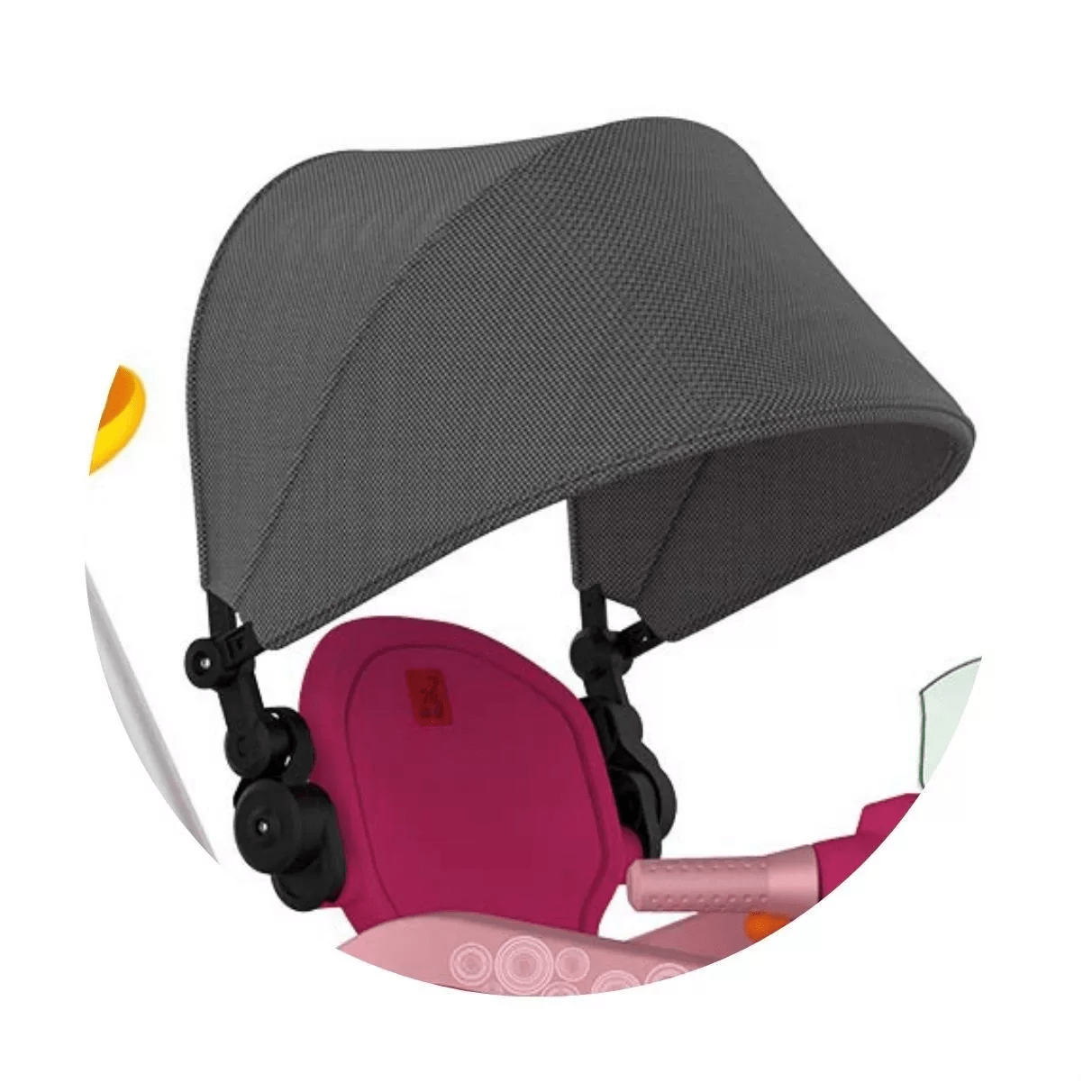 Triciclo Infantil Bandeirante - Velobaby - Passeio e Pedal - Rosa