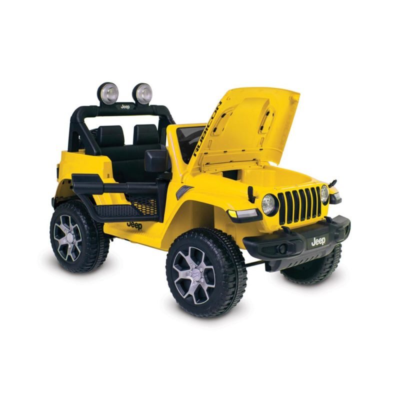 Jeep El trico Infantil Wrangler Amarelo R C 12V Bandeirante