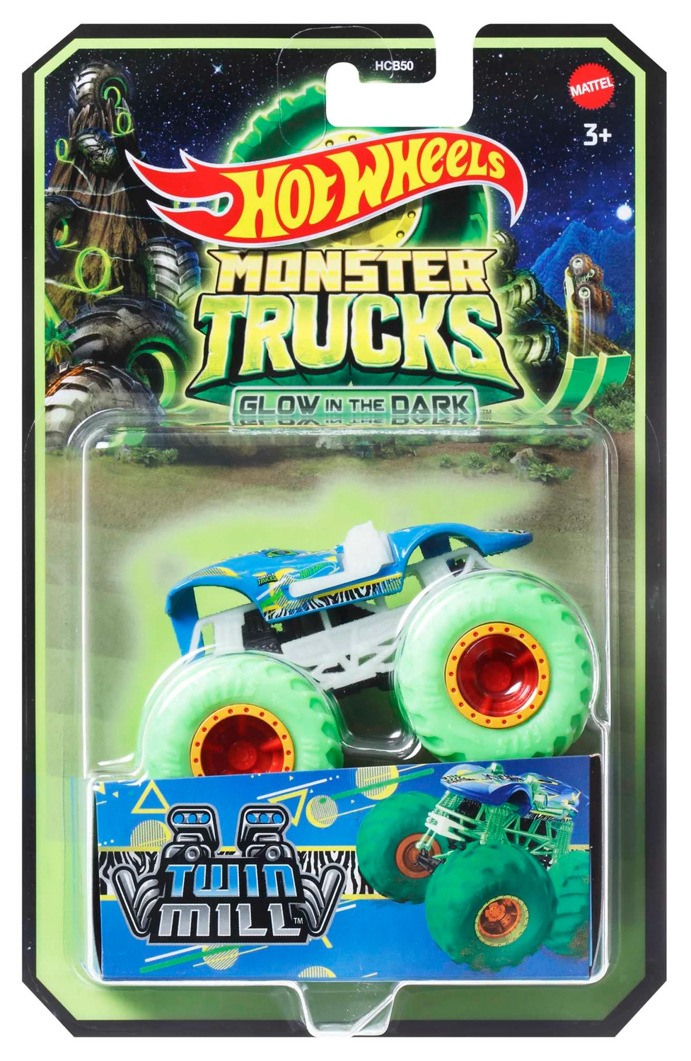 Veículo Monster Trucks Brilha no Escuro Surpresa Mattel - Fátima Criança