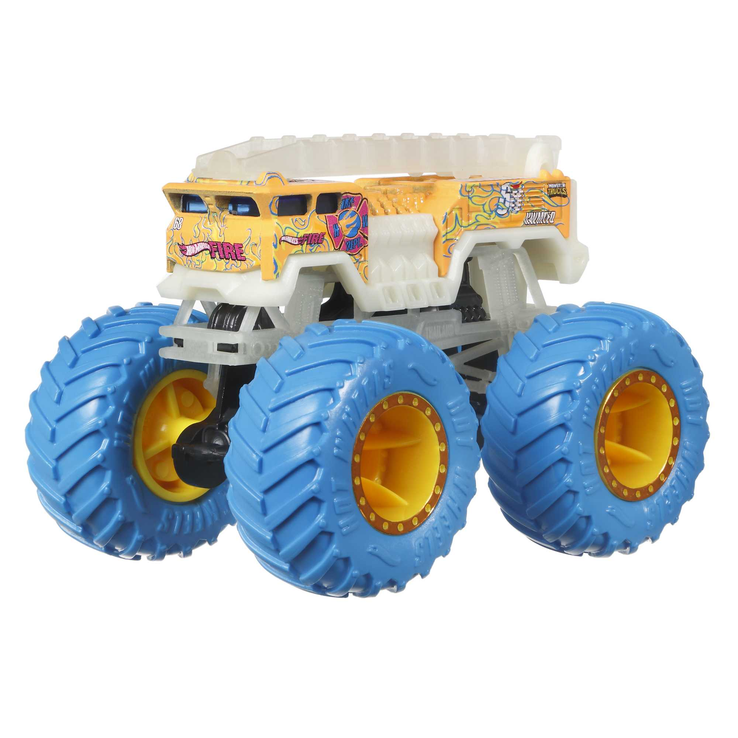 Veículo Monster Trucks Brilha no Escuro Surpresa Mattel - Fátima Criança
