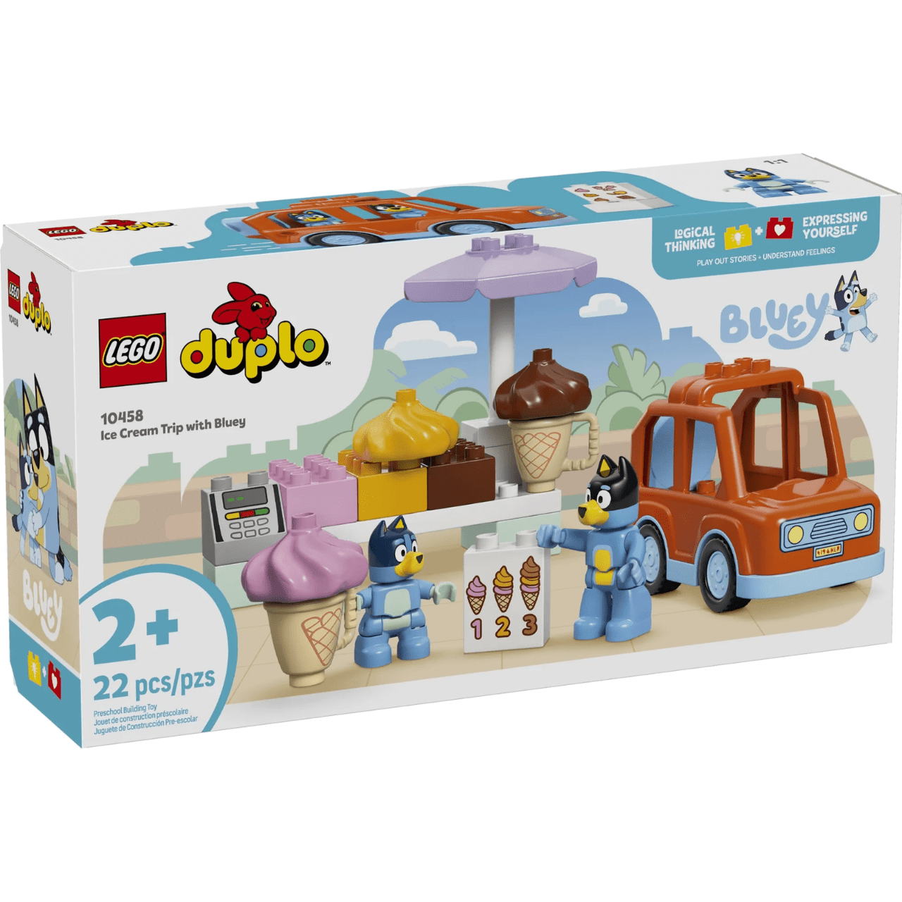 Viagem do Sorvete com Bluey Lego Duplo Viagem do Sorvete com Bluey Lego Duplo